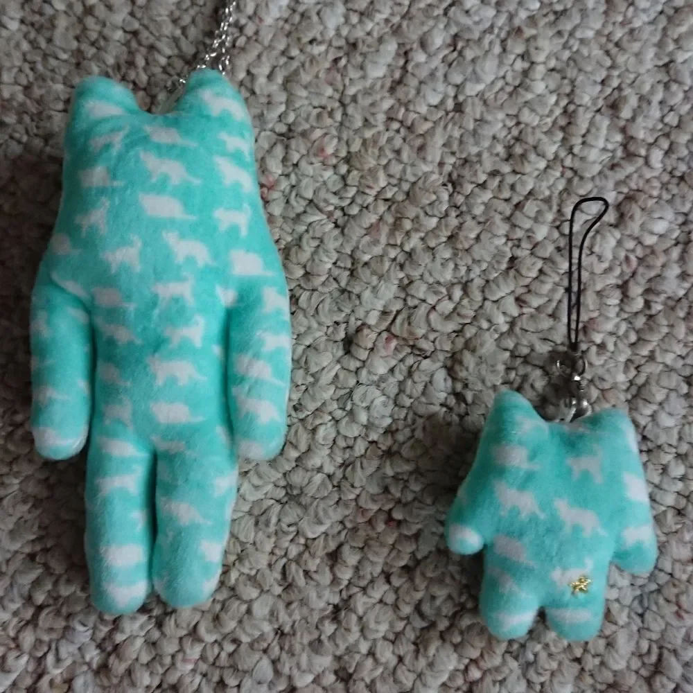 Craftholic Sloth bear double Plush Doll keychain with magnet - animal prints
